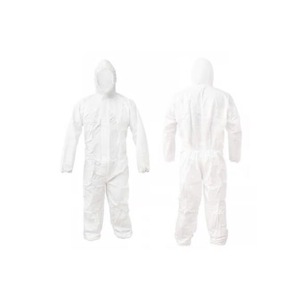 Combinaison Jetable de Protection – Blanche avec Capuche