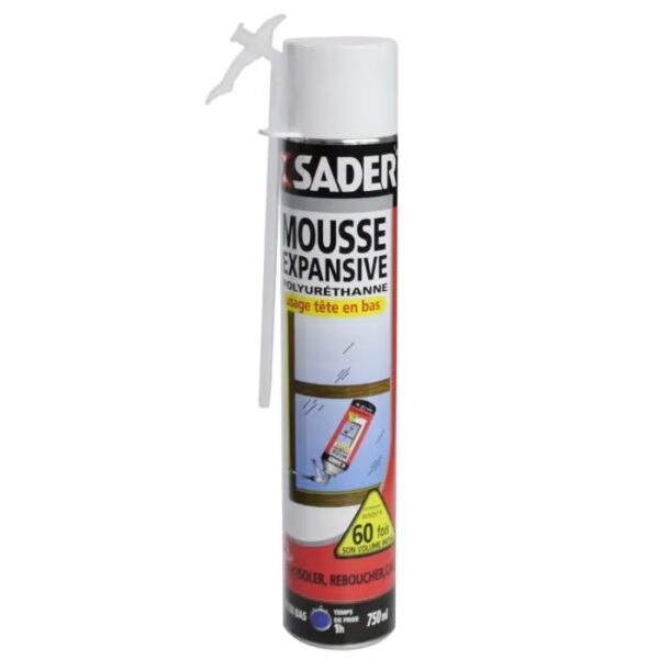 isolation mousse 750ml polyuréthane sader